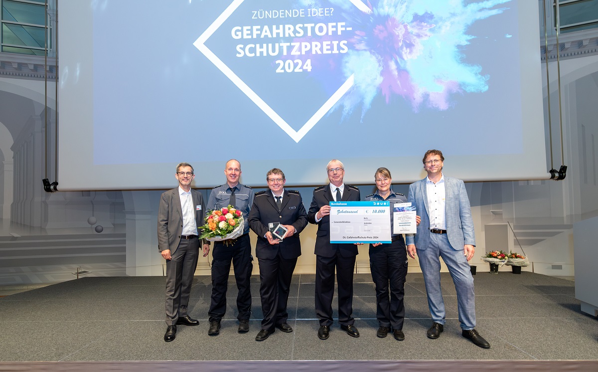 Übergabe Gefahrstoffschutzpreis 2024 1200