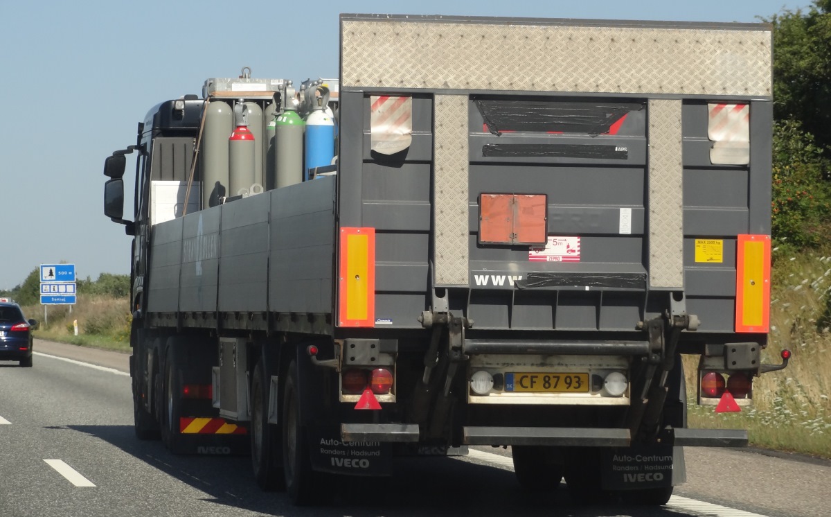 LKW Warntafel Gasflaschen 1200